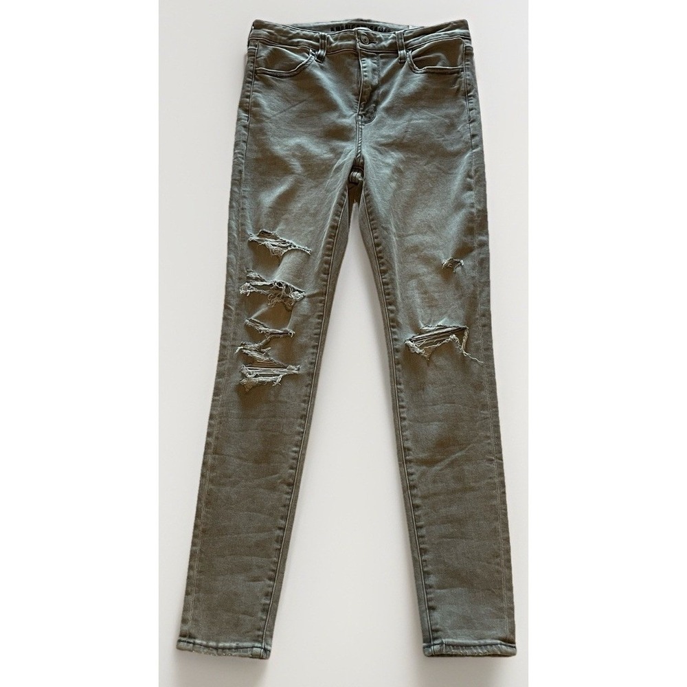 NWT American Eagle Hi-Rise Jegging Distressed Next Level Stretch Women's Jeans 8